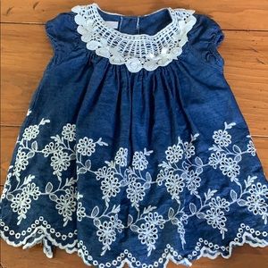 Denim baby dress